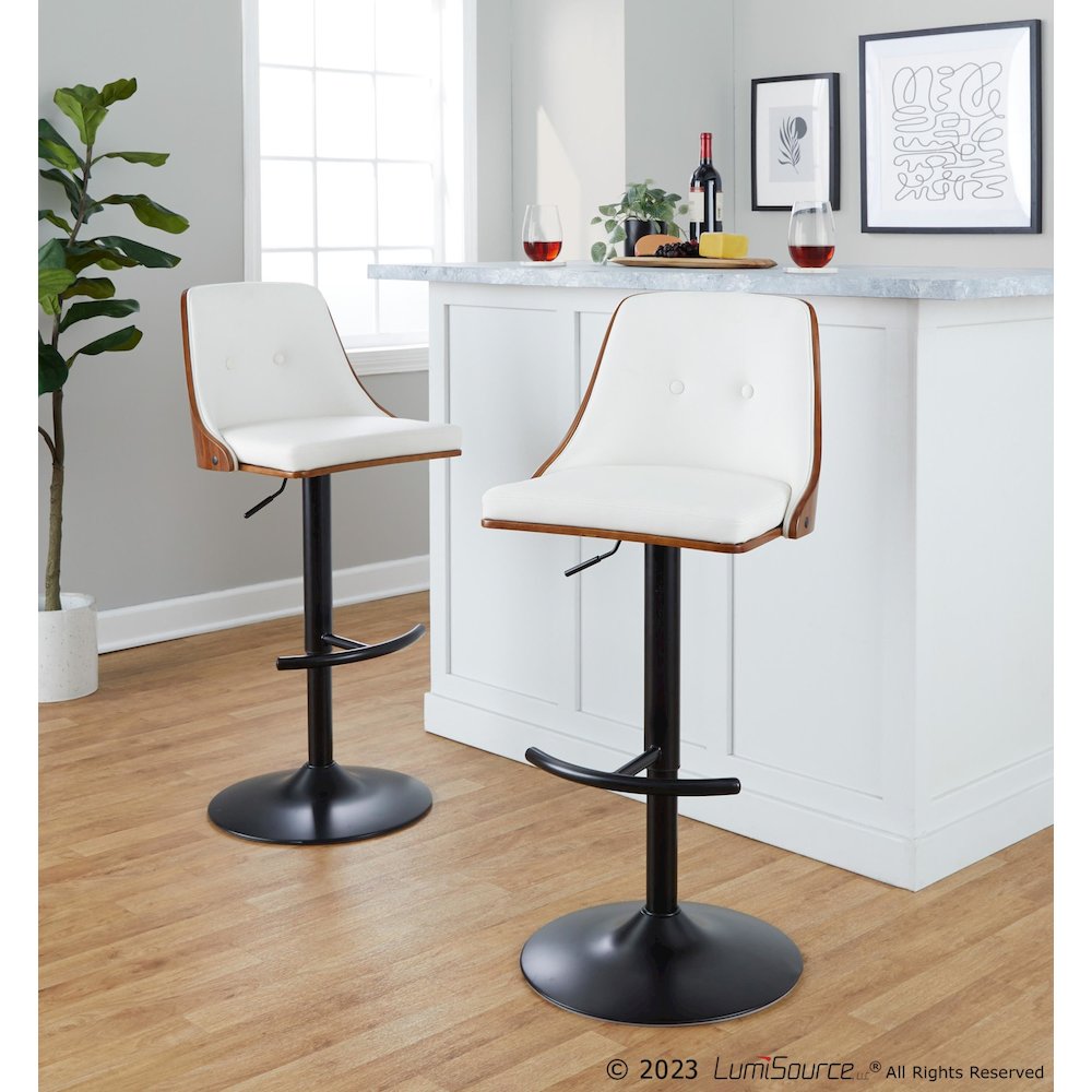 Gianna Adjustable Barstool - Set of 2. Picture 8