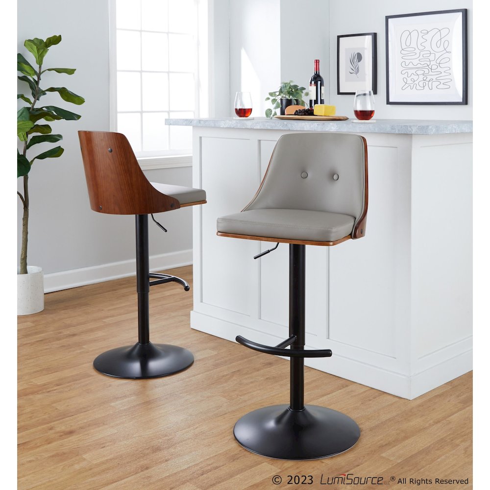 Gianna Adjustable Barstool - Set of 2. Picture 7