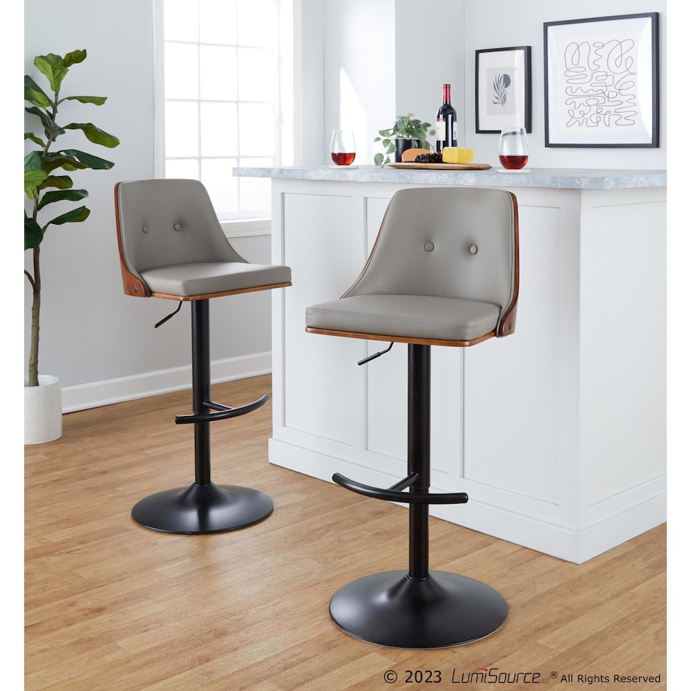 Gianna Adjustable Barstool - Set of 2. Picture 8