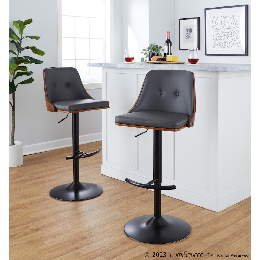 Gianna Adjustable Barstool - Set of 2. Picture 8
