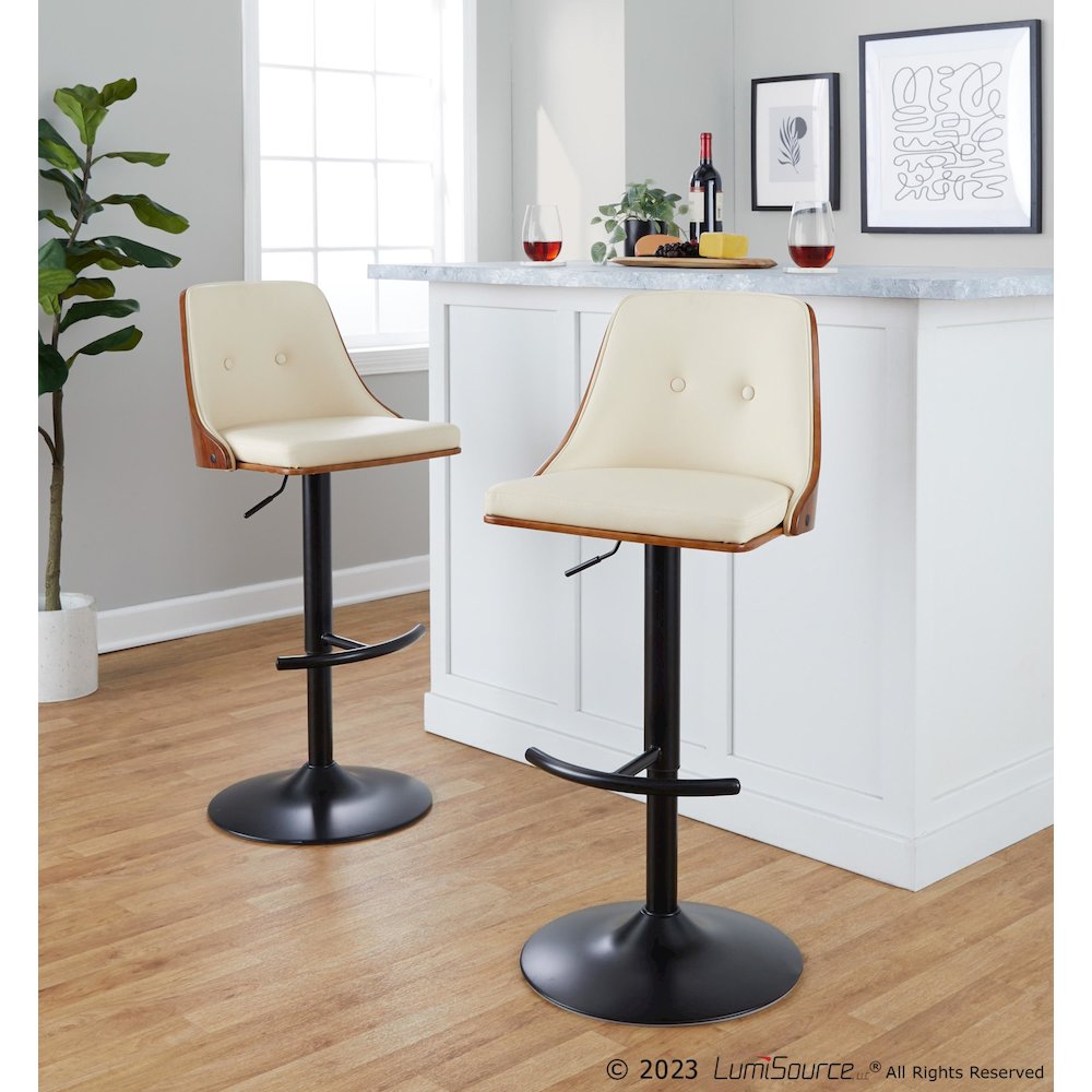 Gianna Adjustable Barstool - Set of 2. Picture 8