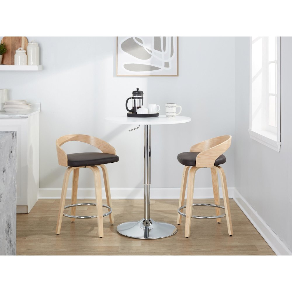 Grotto 24" Fixed-Height Counter Stool - Set of 2. Picture 9