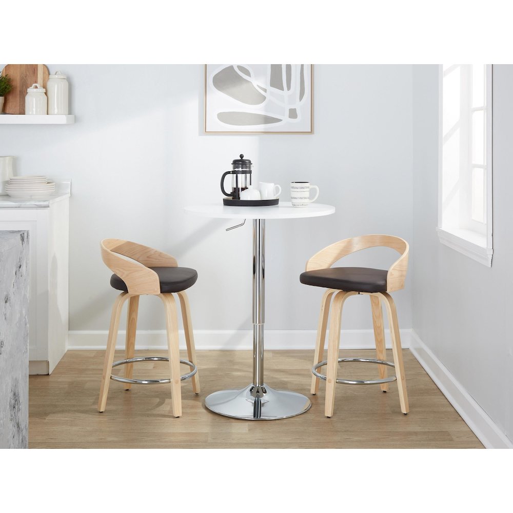 Grotto 24" Fixed-Height Counter Stool - Set of 2. Picture 10