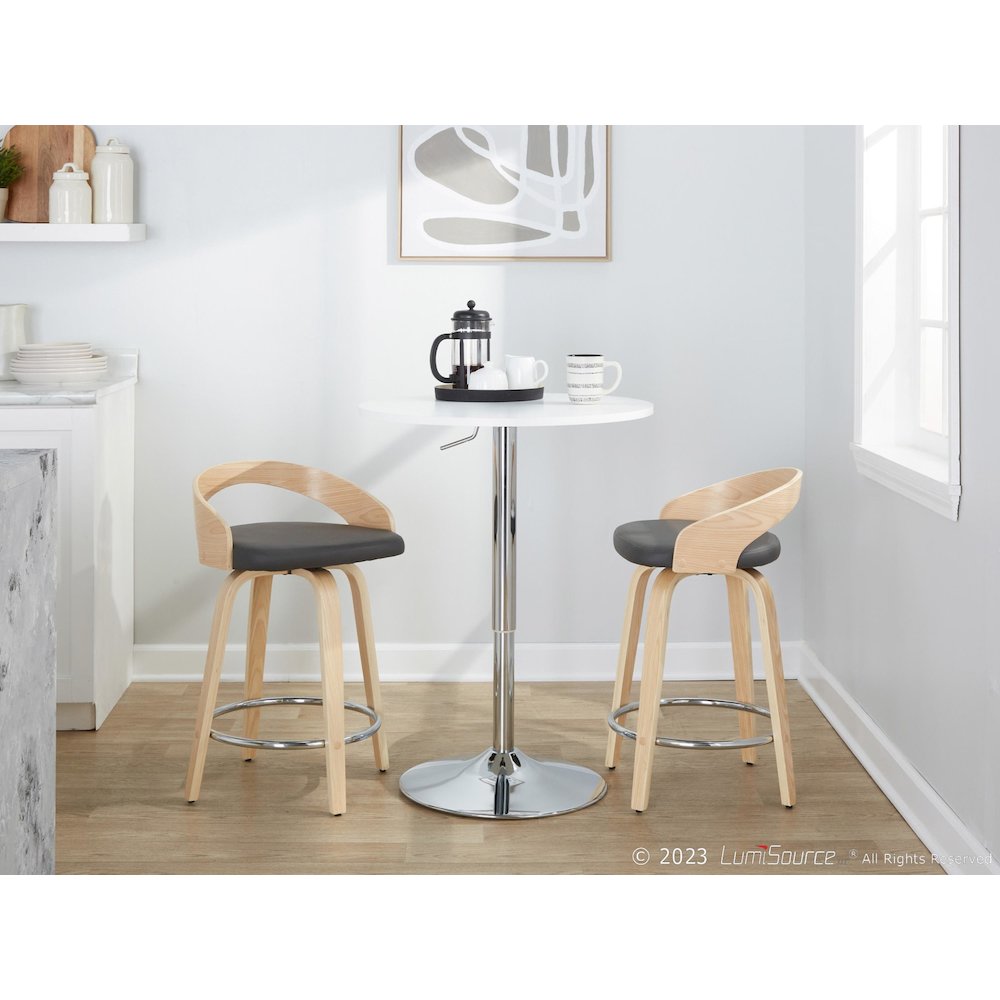 Grotto 24" Fixed-Height Counter Stool - Set of 2. Picture 9