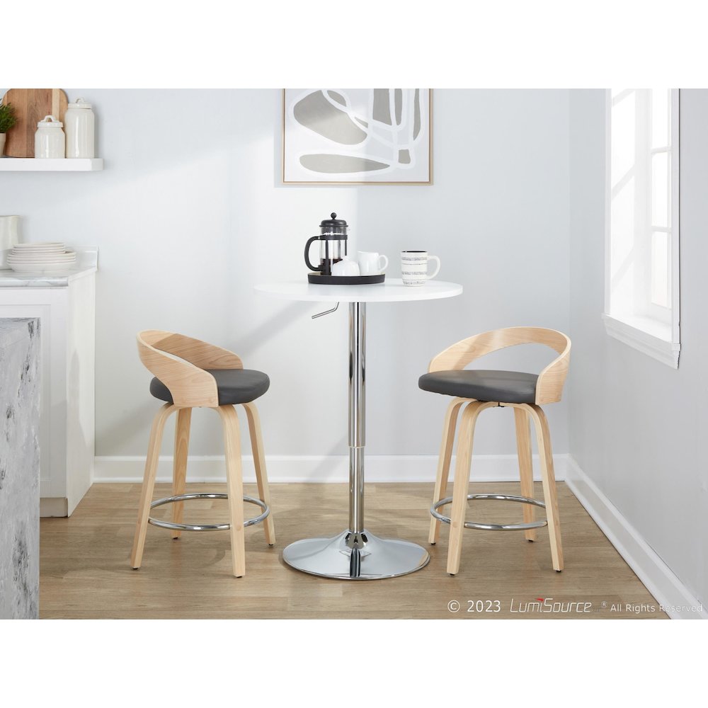 Grotto 24" Fixed-Height Counter Stool - Set of 2. Picture 10