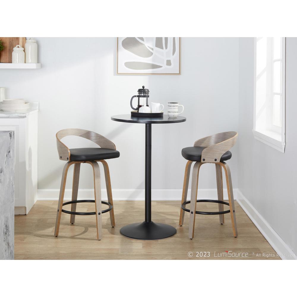 Grey Grotto 26" Fixed-Height Counter Stool - Set of 2. Picture 10