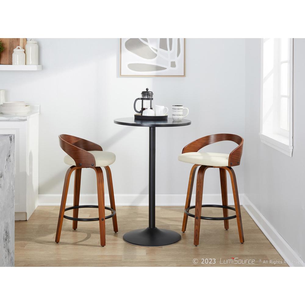 Beige Grotto 26" Fixed-Height Counter Stool - Set of 2. Picture 9