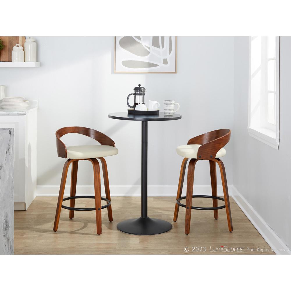 Beige Grotto 26" Fixed-Height Counter Stool - Set of 2. Picture 10
