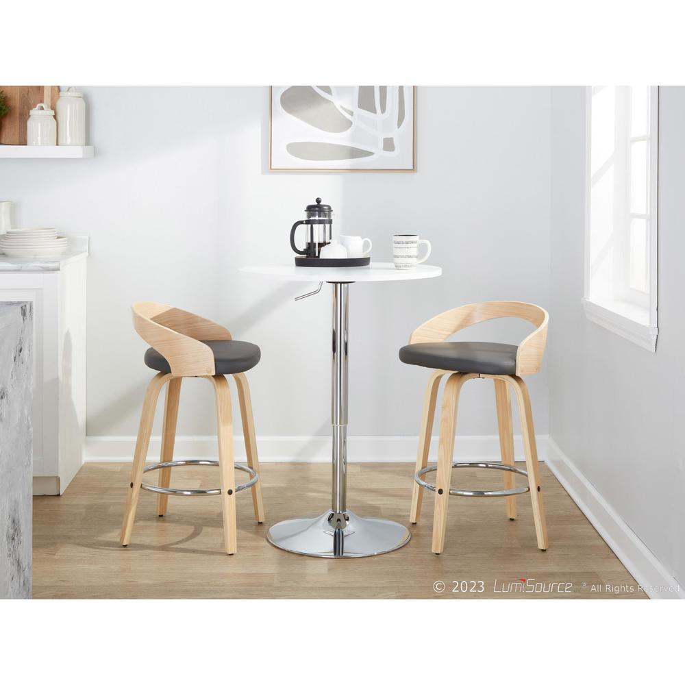 Brown Grotto 26" Fixed-Height Counter Stool - Set of 2. Picture 9