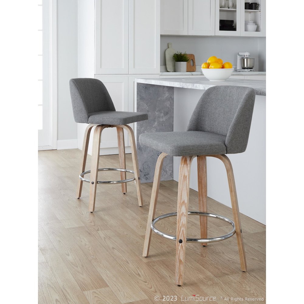 Toriano 26" Fixed-Height Counter Stool - Set of 2. Picture 7