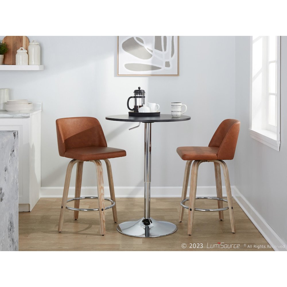Toriano 26" Fixed-Height Counter Stool - Set of 2. Picture 9