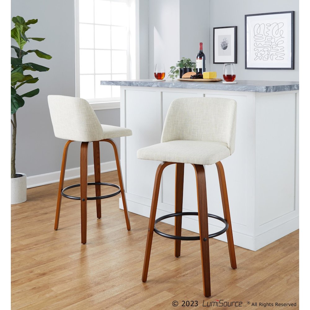 Toriano 30" Fixed-Height Barstool - Set of 2. Picture 7