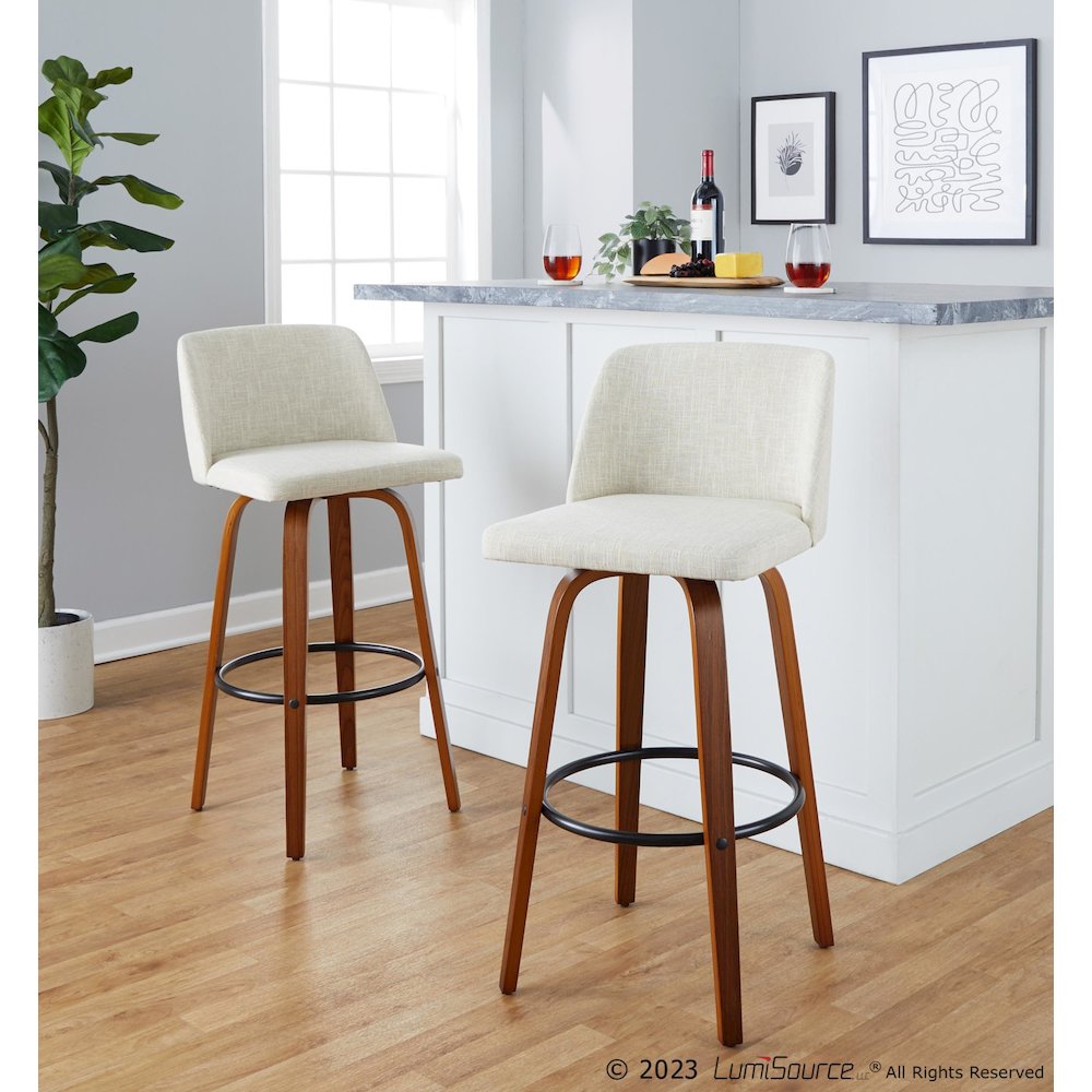 Toriano 30" Fixed-Height Barstool - Set of 2. Picture 8