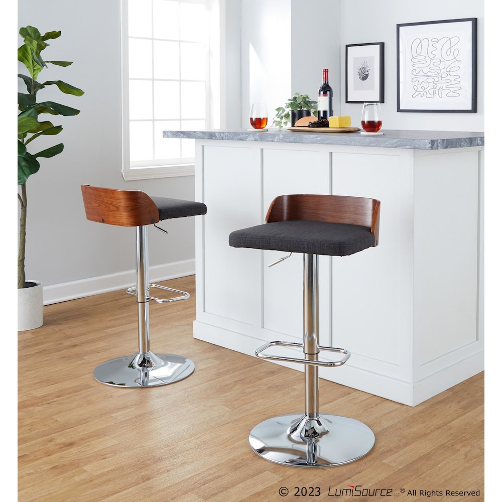 Maya Adjustable Barstool - Set of 2. Picture 8