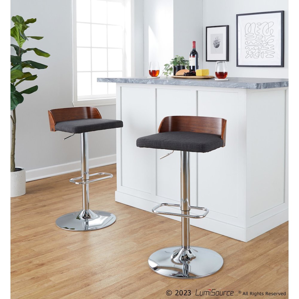 Maya Adjustable Barstool - Set of 2. Picture 9