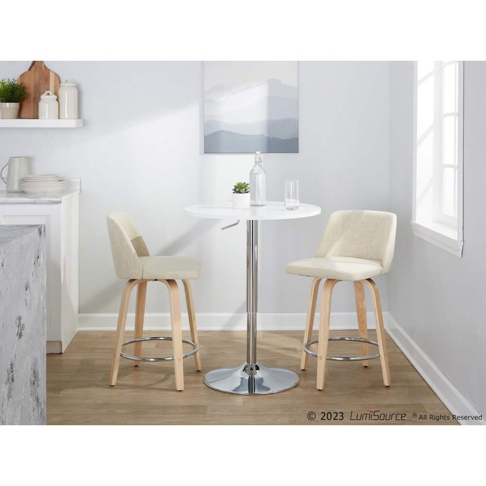 Toriano 24" Fixed-Height Counter Stool - Set of 2. Picture 10