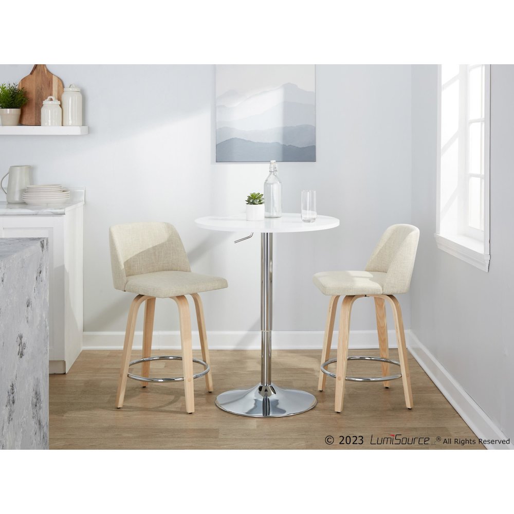 Toriano 24" Fixed-Height Counter Stool - Set of 2. Picture 11
