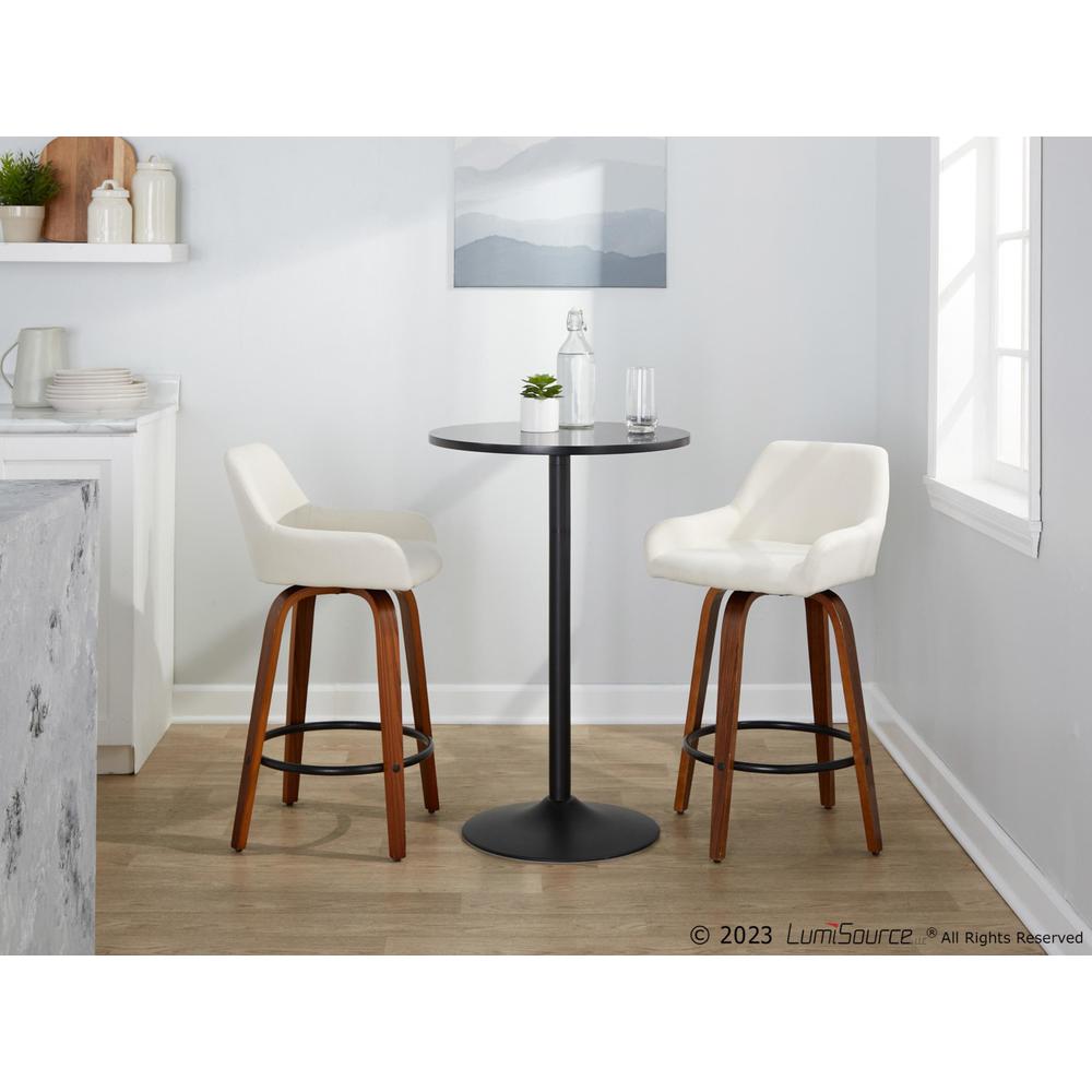 Beige Daniella 26" Fixed-Height Counter Stool - Set of 2. Picture 9