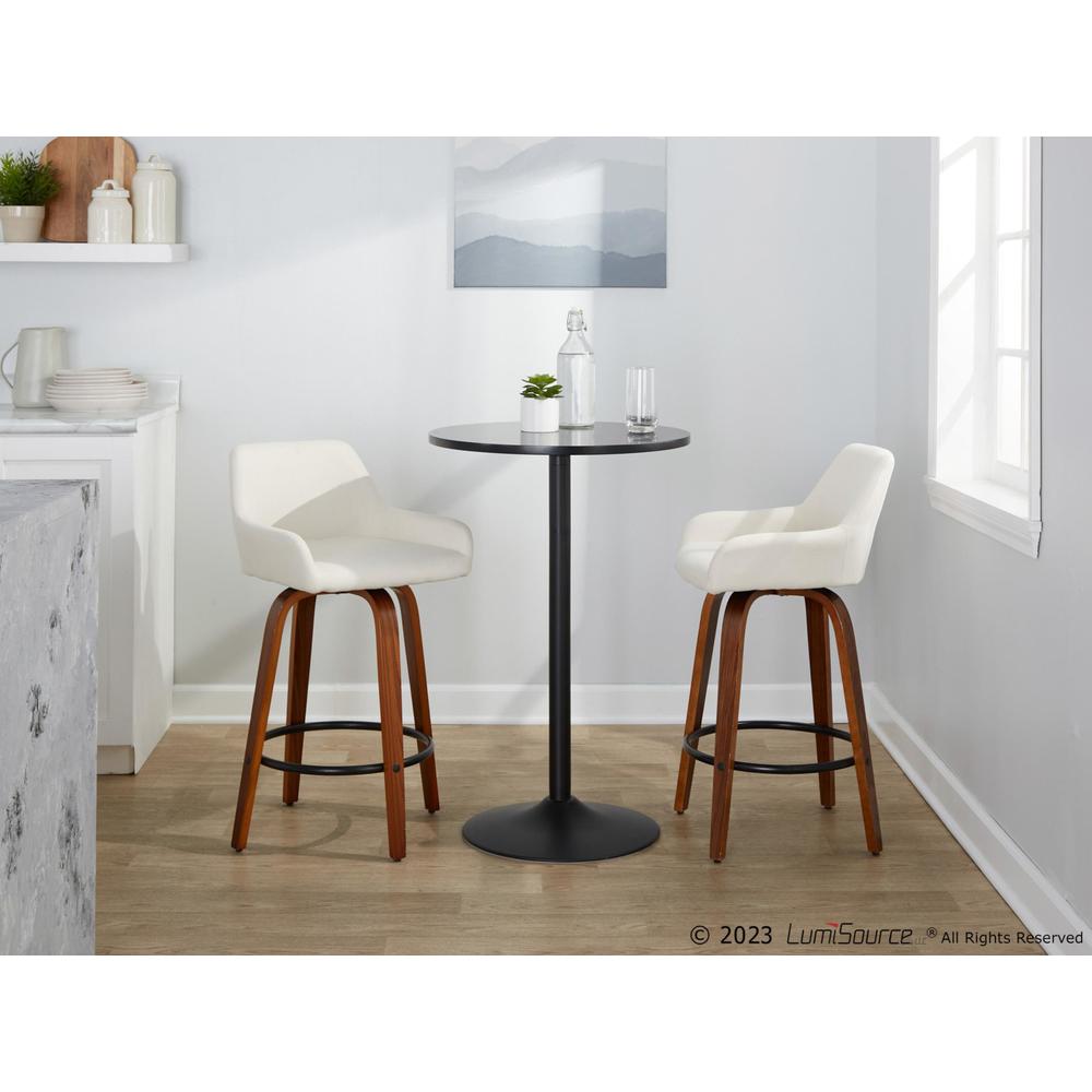 Beige Daniella 26" Fixed-Height Counter Stool - Set of 2. Picture 10