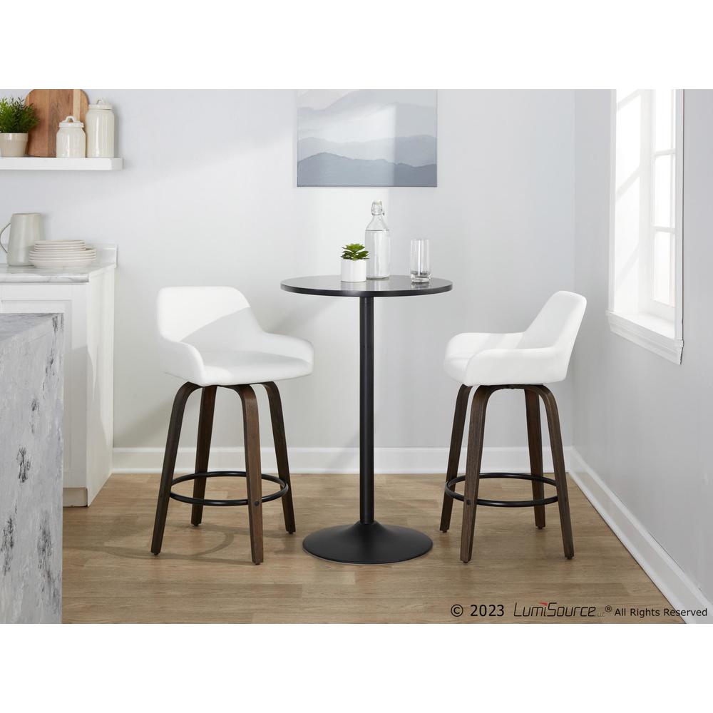 Brown Daniella 26" Fixed-Height Counter Stool - Set of 2. Picture 9