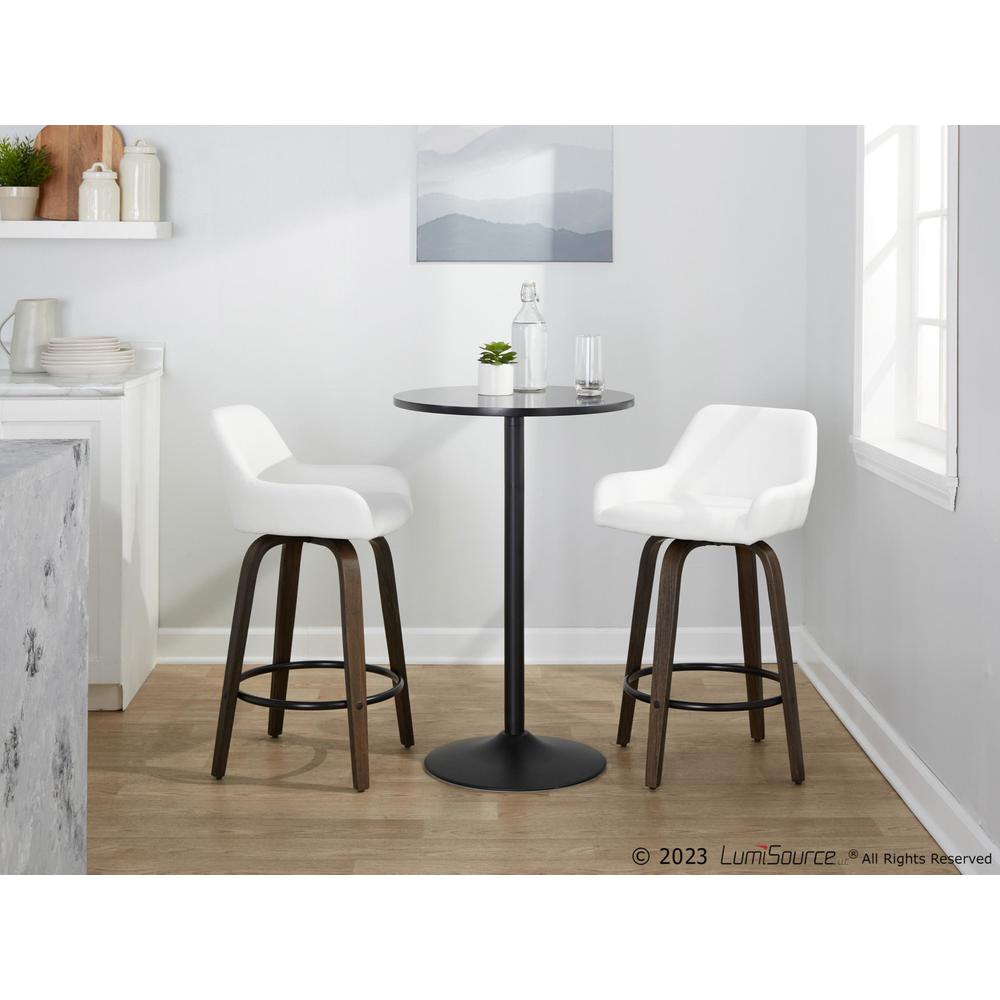 Brown Daniella 26" Fixed-Height Counter Stool - Set of 2. Picture 10