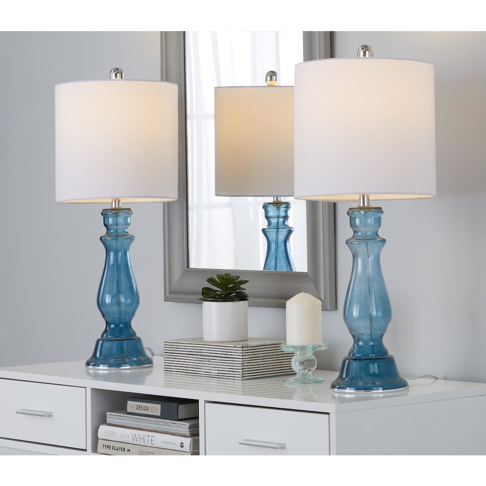 Bishop 25" Glass Table Lamp - Set of 2. Picture 3