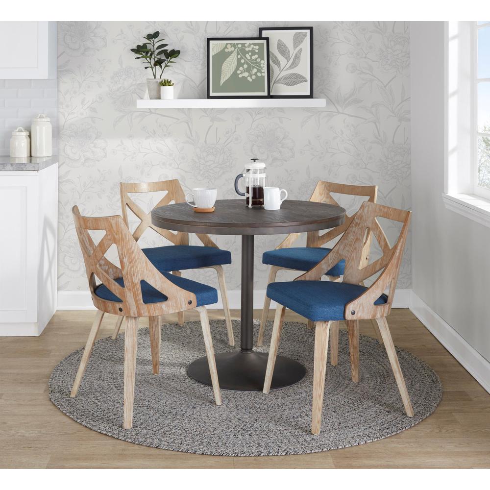 Brown Dakota-Charlotte Dining Set - 5 Piece. Picture 3