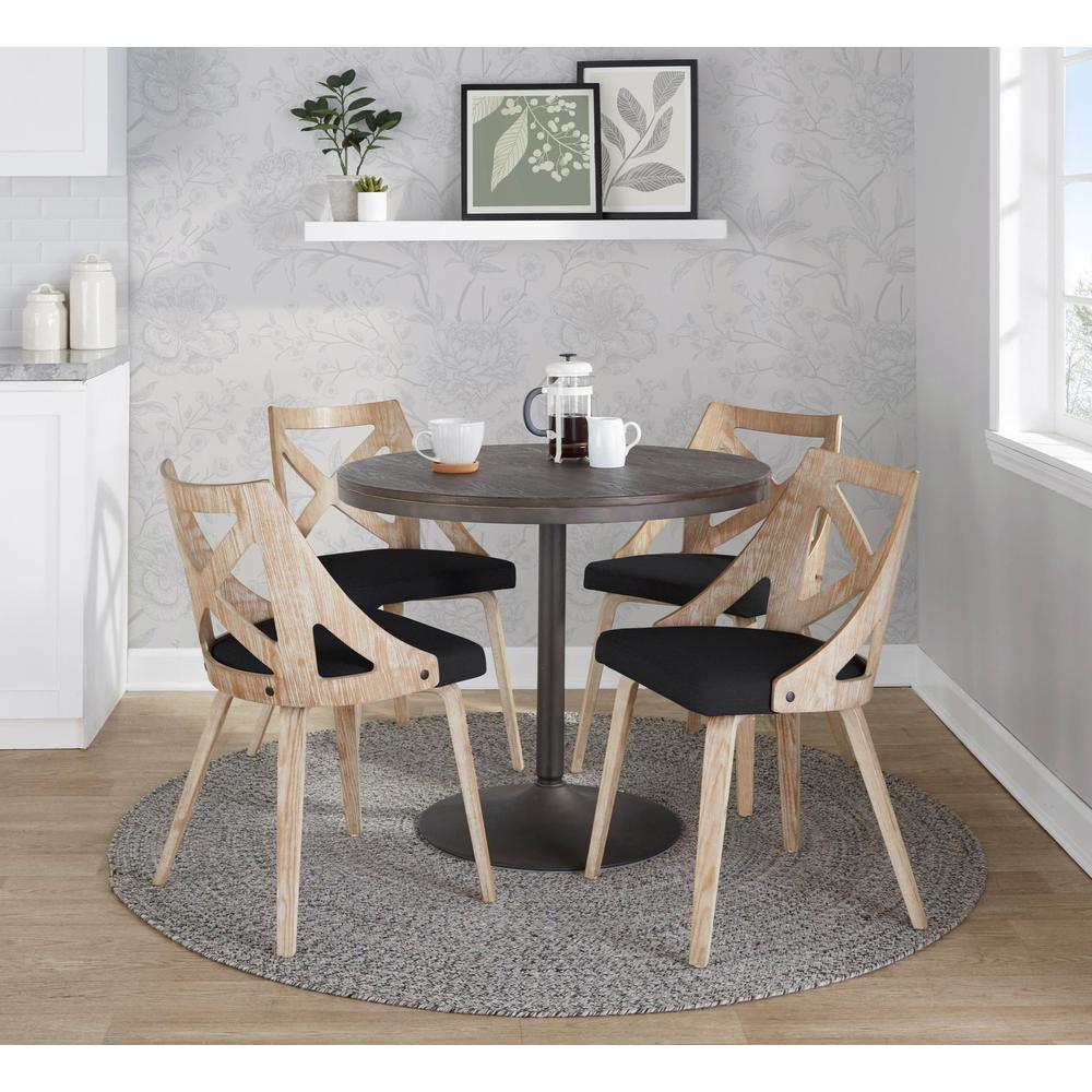 Brown Dakota-Charlotte Dining Set - 5 Piece. Picture 3