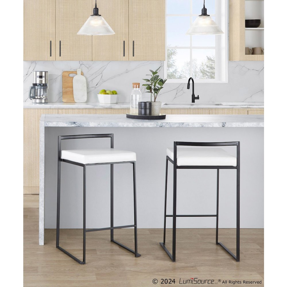 Fuji Stacker 26" Fixed-Height Counter Stool - Set of 3. Picture 8