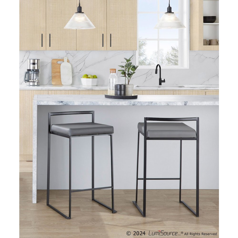 Fuji Stacker 26" Fixed-Height Counter Stool - Set of 3. Picture 8