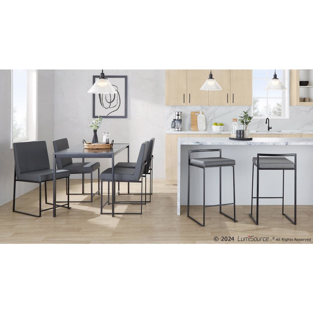 Fuji Stacker 26" Fixed-Height Counter Stool - Set of 3. Picture 9