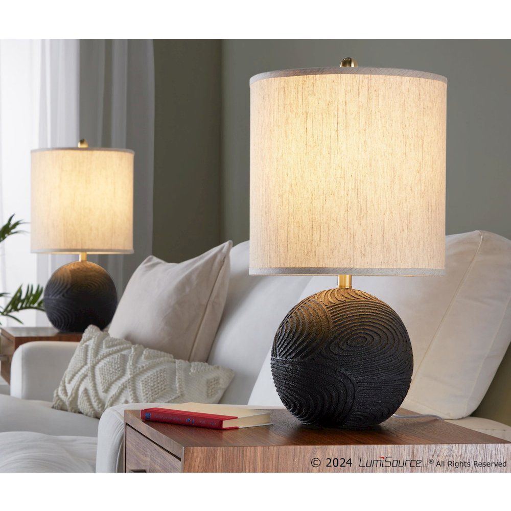 Kona 23" Polyresin Table Lamp - Set of 2. Picture 6