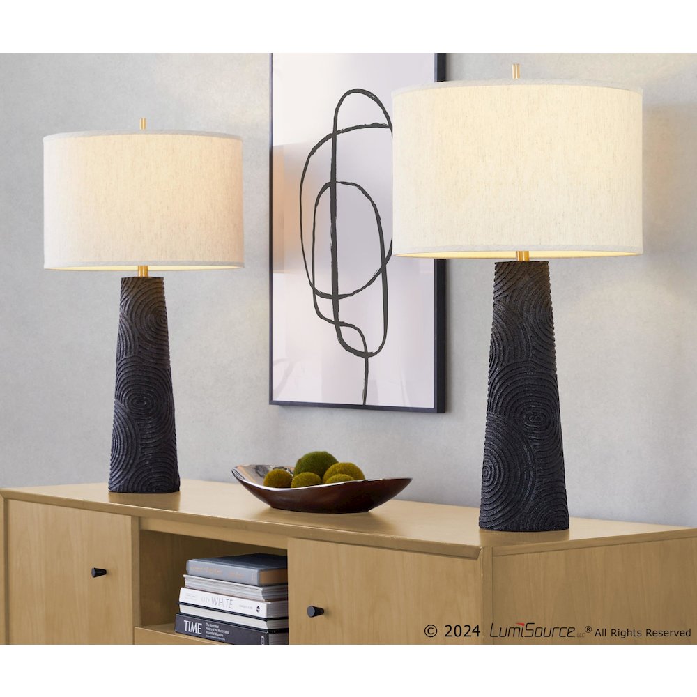 Kona 31" Polyresin Table Lamp - Set of 2. Picture 5