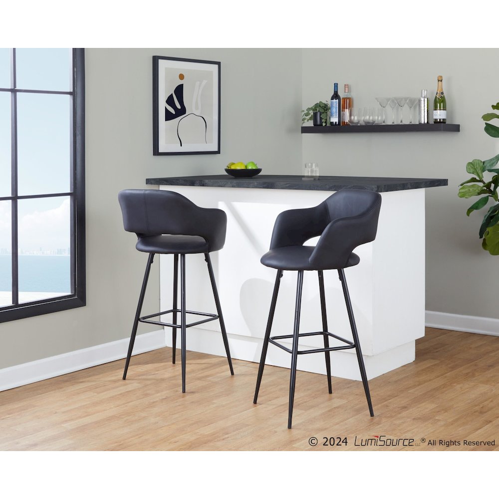 Margarite 30" Fixed-Height Barstool - Set of 2. Picture 7