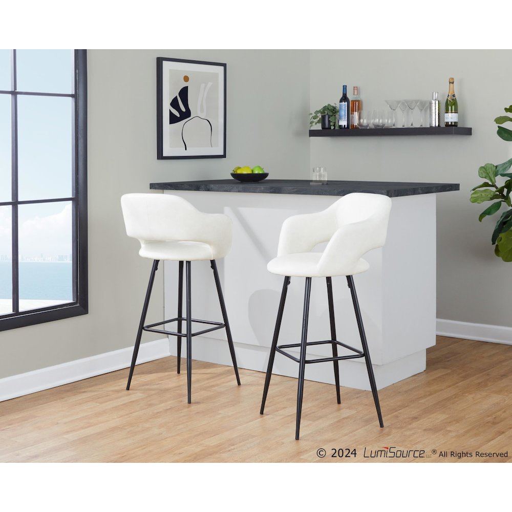Margarite 30" Fixed-Height Barstool - Set of 2. Picture 7