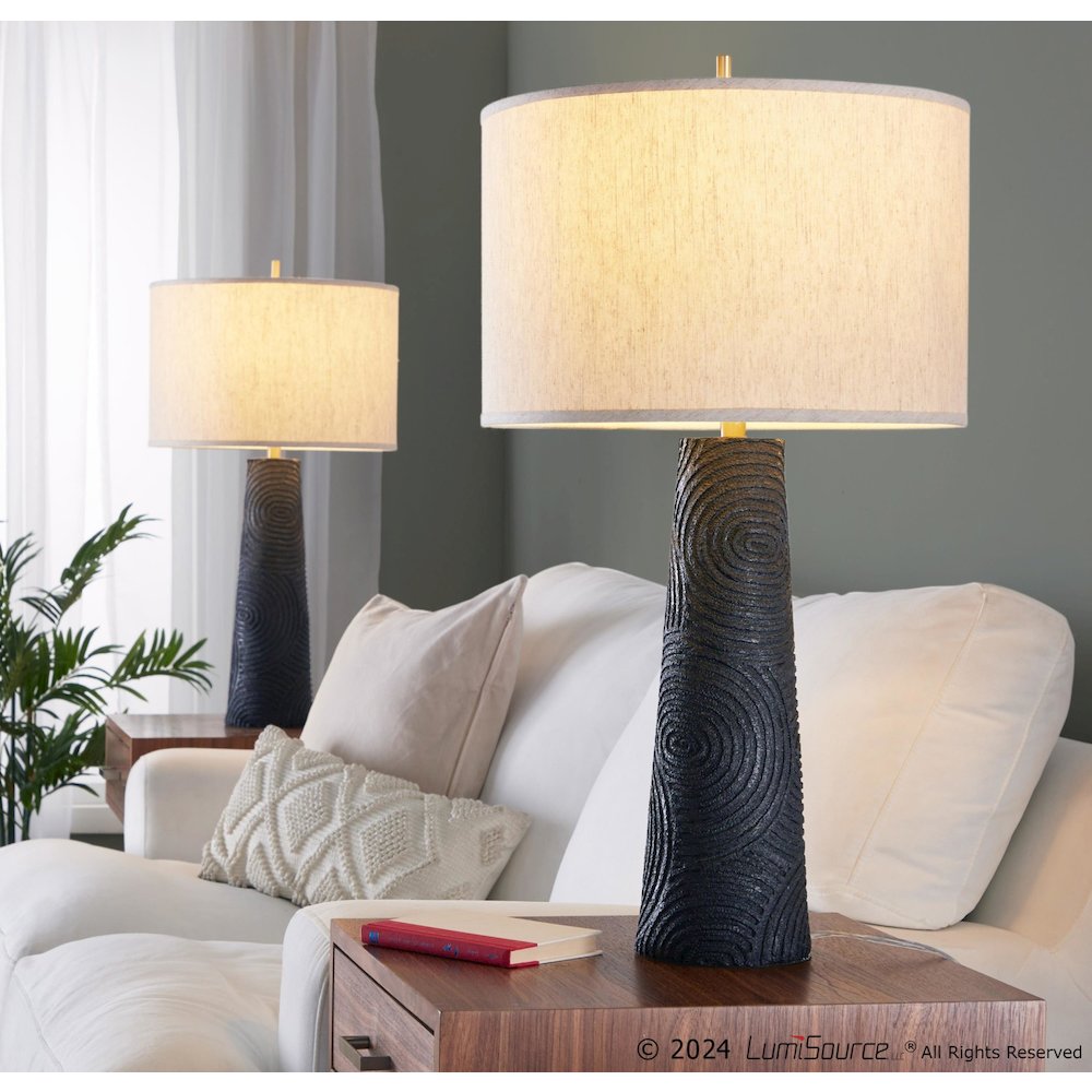 Kona 31" Polyresin Table Lamp - Set of 2. Picture 6