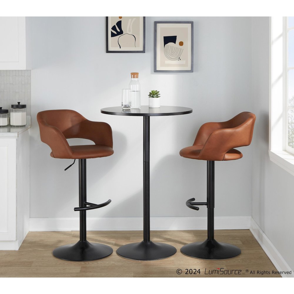 Margarite Adjustable Barstool - Set of 2. Picture 7
