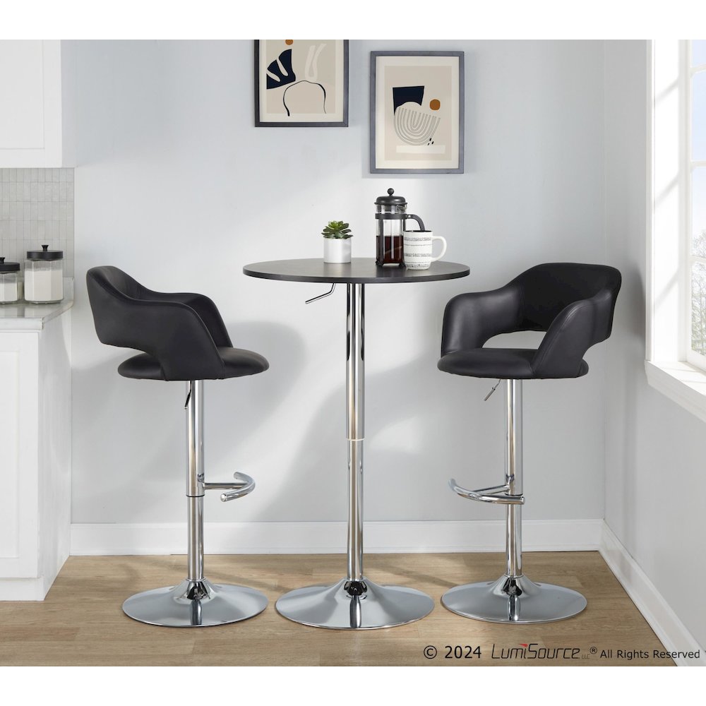 Margarite Adjustable Barstool - Set of 2. Picture 7