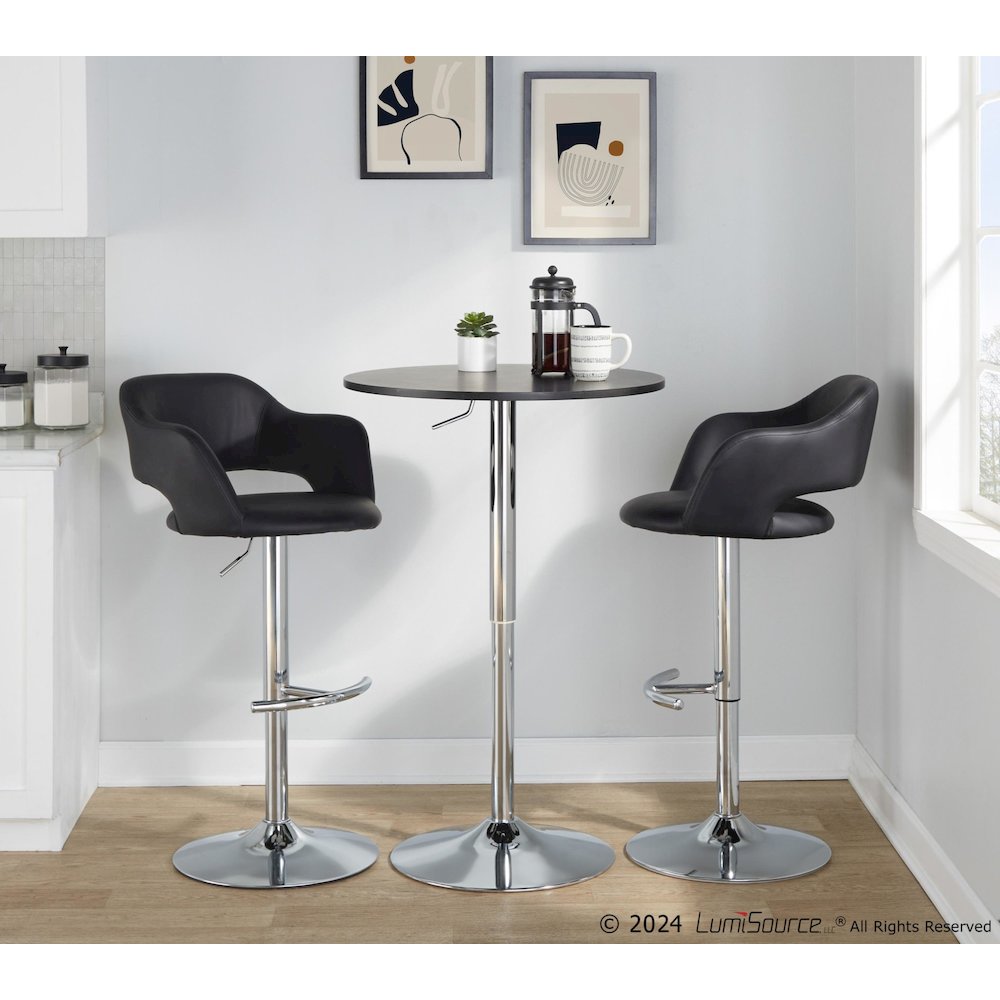 Margarite Adjustable Barstool - Set of 2. Picture 8