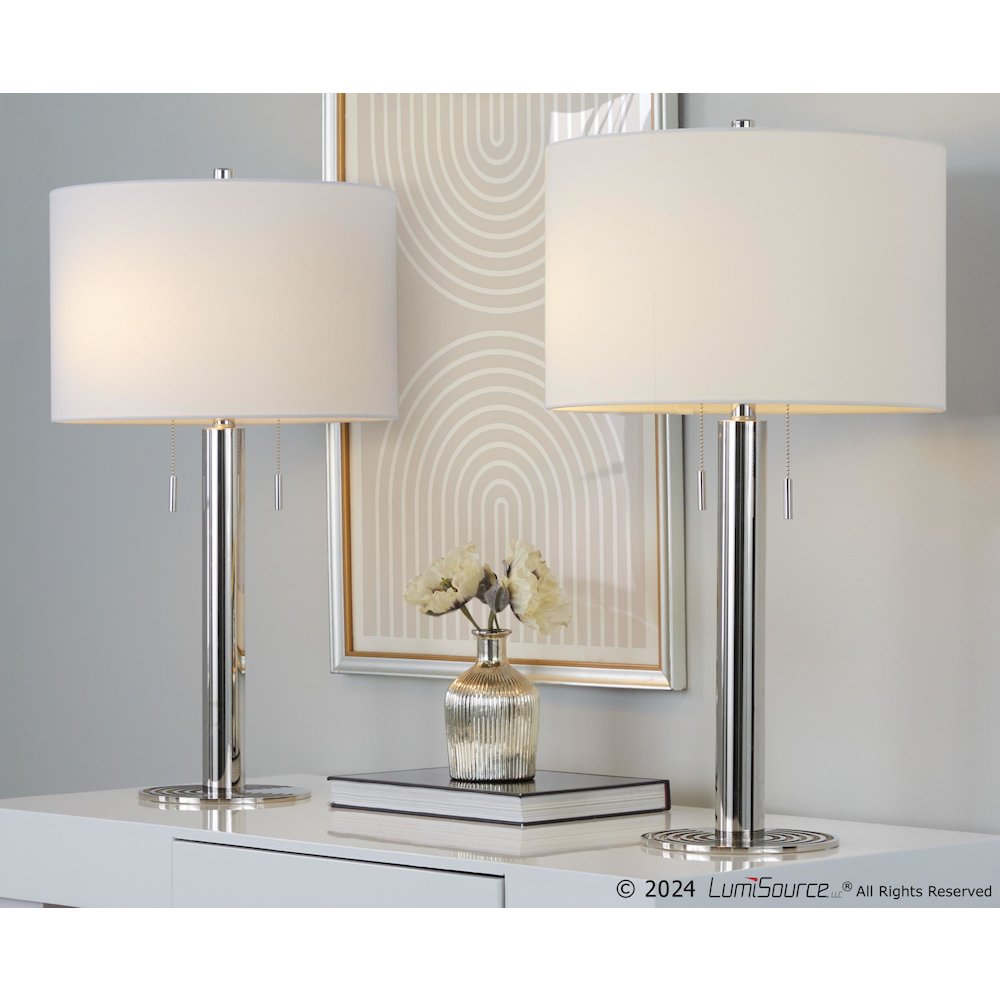Master 29" Metal Table Lamp - Set of 2. Picture 6