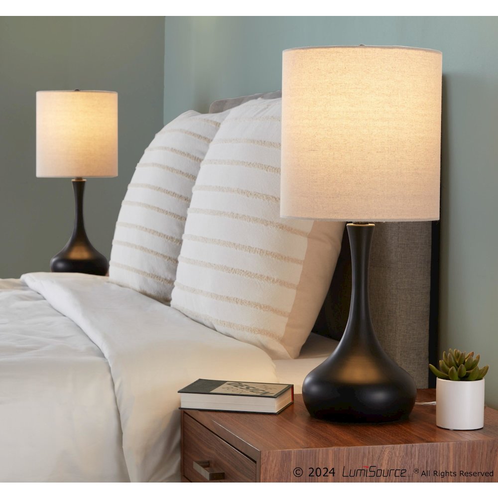 Genie 24" Metal Table Lamp - Set of 2. Picture 5
