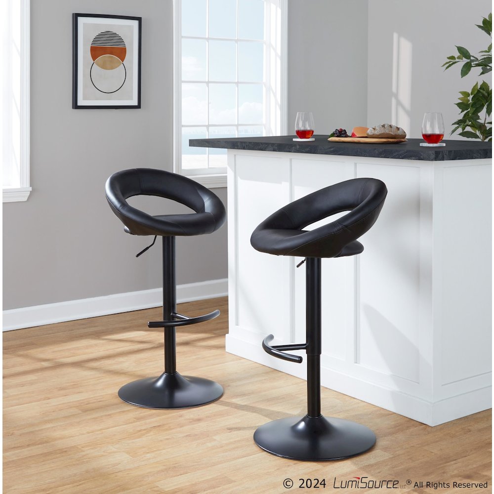 Posh Adjustable Barstool - Set of 2. Picture 10