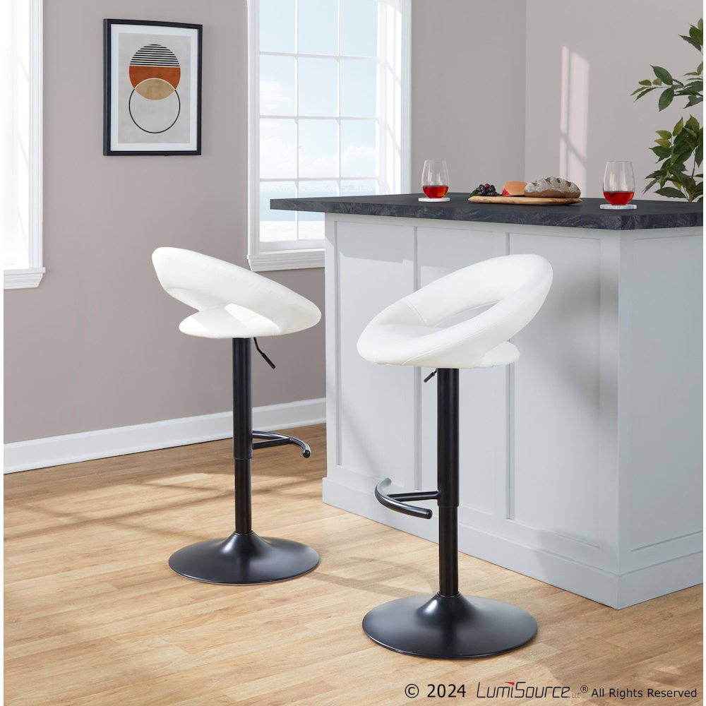 Posh Adjustable Barstool - Set of 2. Picture 7