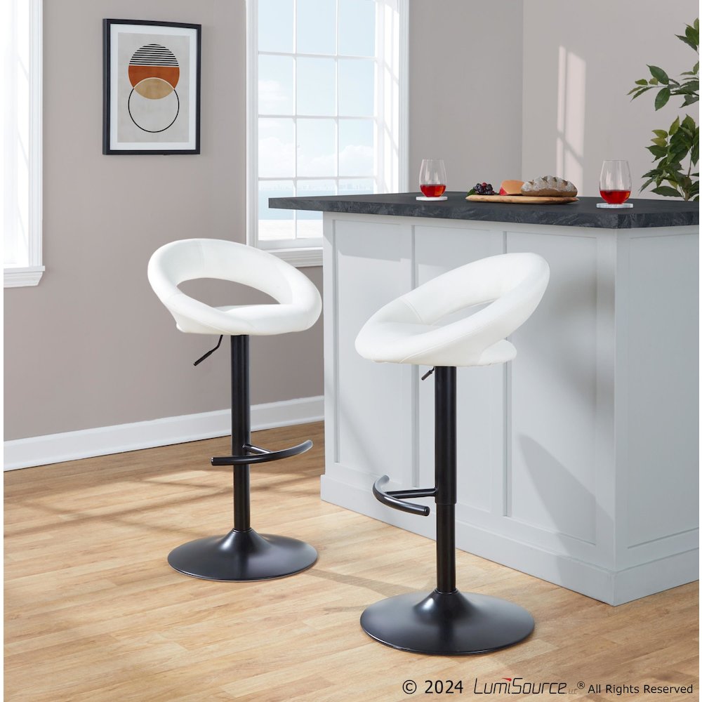 Posh Adjustable Barstool - Set of 2. Picture 8