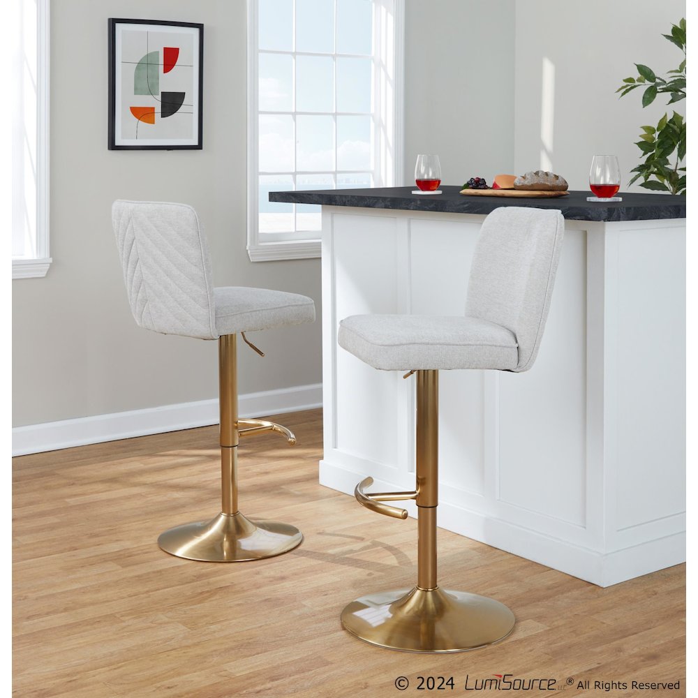 Henry Adjustable Barstool - Set of 2. Picture 7