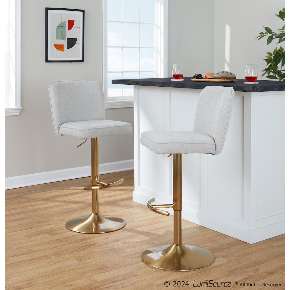 Henry Adjustable Barstool - Set of 2. Picture 8