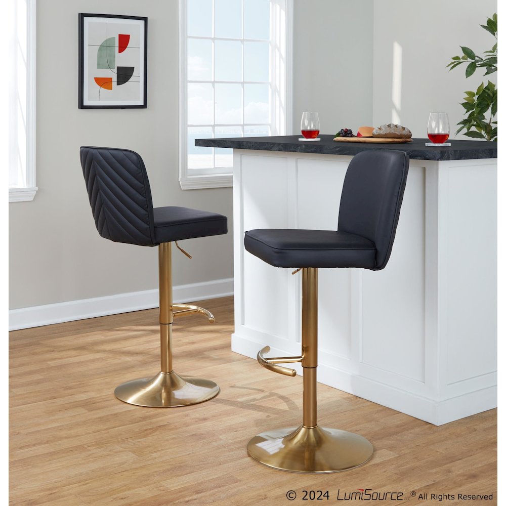 Henry Adjustable Barstool - Set of 2. Picture 7