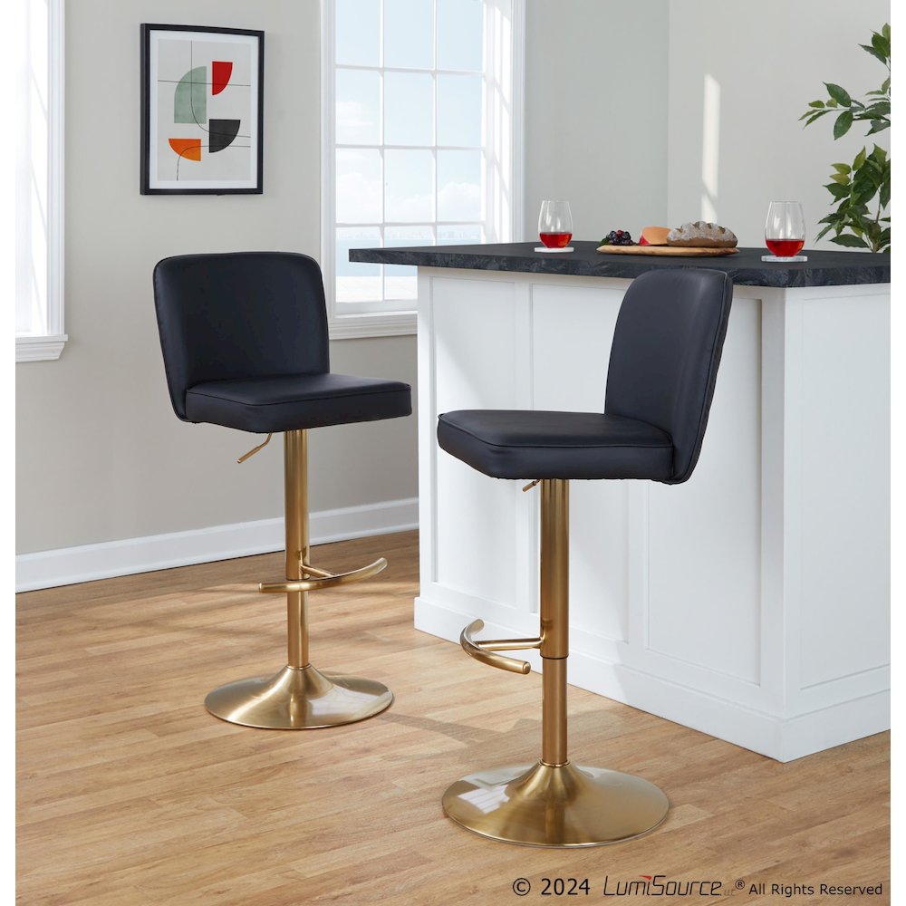 Henry Adjustable Barstool - Set of 2. Picture 8