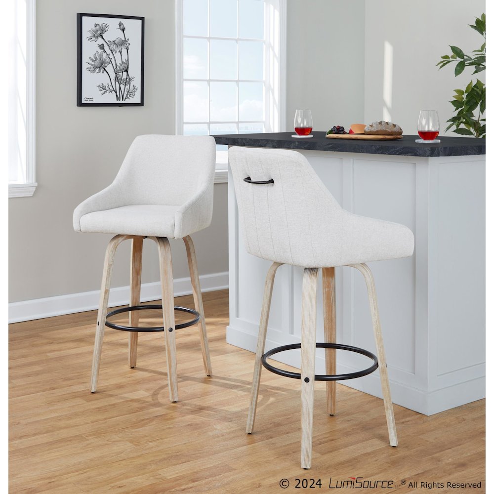 Hannah 30" Fixed-Height Barstool - Set of 2. Picture 7