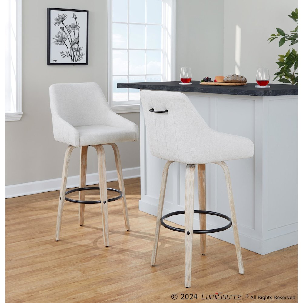 Hannah 30" Fixed-Height Barstool - Set of 2. Picture 8